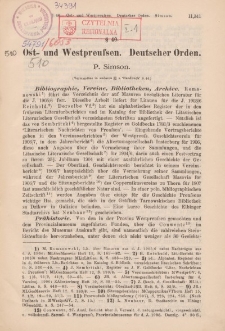 Jahresberichte der Geschichtswissenschaft. Sonderdruck