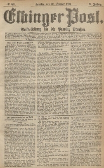 Elbinger Post, Nr.43 Sonntag 20 Februar 1876, 3 Jh