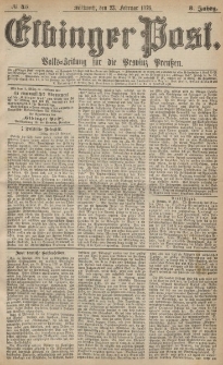 Elbinger Post, Nr.44 Dienstag 22 Februar 1876, 3 Jh