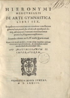 De arte gymnastica libri sex, […]
