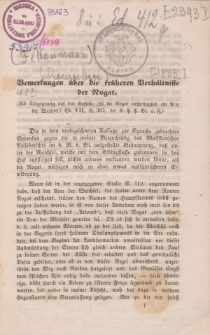 Bemerkungen über die früheren Verhältnisse der Nogat