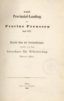 XXIV Provinzial-Landtag der Provinz Preussen