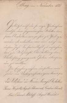 Gestützt auf die so wegen Theilnahmen…