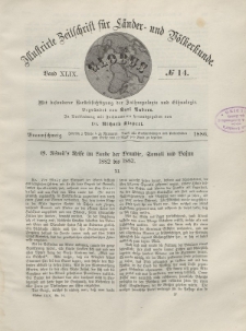 Globus. Illustrierte Zeitschrift für Länder...Bd. XLIX, Nr.14, 1886