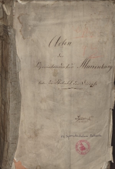 Acten der Superintendentur Marienburg betr. die Statistik der Diöcese