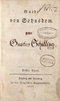 Guido von Sohnsdom. Erster Theil