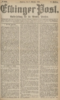 Elbinger Post, Nr.236 Sonntag 8 October 1876, 3 Jh