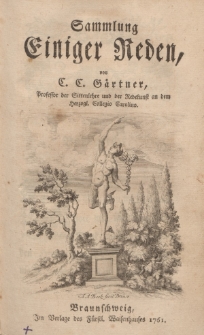 Sammlung einiger Reden, von C.C. Gärtner […]