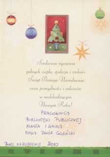 Życzenia Świąteczne Dla Bibliotekarzy – kartka świąteczna
