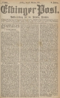 Elbinger Post, Nr.252 Freitag 27 October 1876, 3 Jh