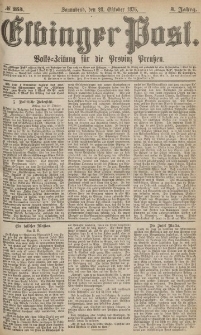 Elbinger Post, Nr.253 Sonnabend 28 October 1876, 3 Jh