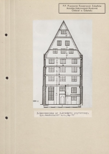 Kamieniczka nr 3. Przekrój poprzeczny