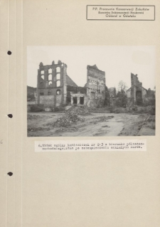 Widok ogólny kamieniczek nr 2-3 z kierunku północno-zachodniego. Stan po zabezpieczeniu ocalałych murów