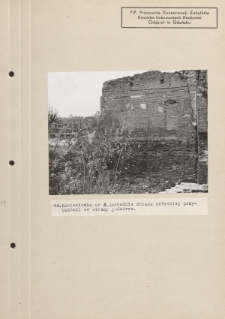 Kamieniczka nr 3. Zachodnia ściana gotyckiej przybudówki od strony podwórza