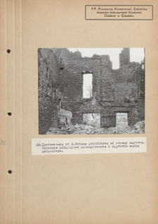 Kamieniczka nr 2. Ściana południowa od strony wnętrza