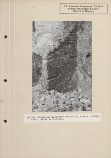 Kamieniczka nr 2. Resztka wschodniej ściany przybudówki