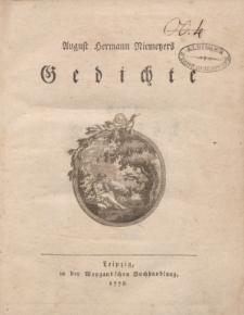 August Hermann Niemeyers Gedichte