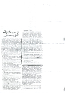 1989-04, Dublin Nieregularnik Ruchu Wolność i Pok&oacute;j, Nr 7 (2) 1989 [wydanie powielaczowe]