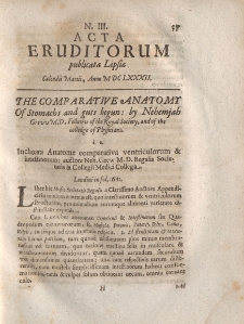 Acta Eruditorum […] Calendis Martii, Anno M DC LXXXII, N.III