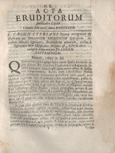 Acta Eruditorum […] Calendis Februarii, Anno M DC LXXXIII, N.II