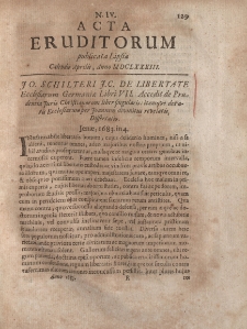 Acta Eruditorum […] Calendis Aprilis, Anno M DC LXXXIII, N.IV
