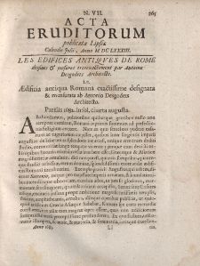 Acta Eruditorum […] Calendis Julii, Anno M DC LXXXIII, N.VII