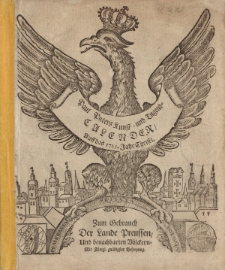 Neuer und Alter Kunst- und Tugend- Calender auff das 1723. Jahr Chirsti. Worinnen gantz gewisse Dinge, von dem Lauff der Sonnen, Monds, und dessen Vierteln vorher gesagt; auch ungewisse von der zukünfftigen Witter- und Veränderung der Lufft [...]