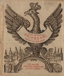 Neuer und Alter Kunst- und Tugend- Calender auff das 1730. Jahr Chirsti. Worinnen gantz gewisse Dinge, von dem Lauff der Sonnen, Monds, und dessen Vierteln vorher gesagt; auch ungewisse von der zukünfftigen Witter- und Veränderung der Lufft