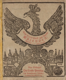 Neuer und Alter Kunst- und Tugend- Calender auff das 1716. Jahr Chirsti. Worinnen gantz gewisse dinge, von dem Lauff der Sonnen/Monds, und dessen Vierteln vorher gesagt; auch ungewisse von der zukünfftigen Witter- und Veränderung der Lufft, [...]