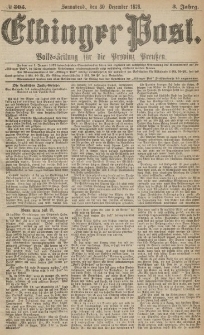Elbinger Post, Nr.305 Sonnabend 30 Dezember 1876, 3 Jh