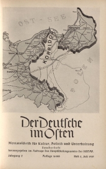 Der Deutsche im Osten. Monatschrift für Kultur, Politik und Unterhaltung, Jahrgang 2, Heft 5