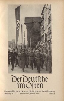 Der Deutsche im Osten. Monatschrift für Kultur, Politik und Unterhaltung, Jahrgang 2, Heft 7/8