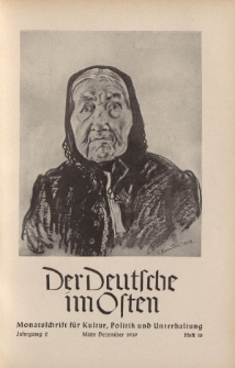 Der Deutsche im Osten. Monatschrift für Kultur, Politik und Unterhaltung, Jahrgang 2, Heft 10