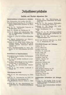 Deutschtum im Ausland, 22. Jahrgang, 1939, Inhaltsverzeichnis