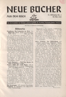 Neue Bücher aus dem Reich, 14. Jahrgang, 1939, Nr.5