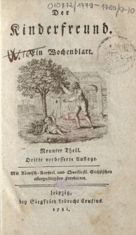 Der Kinderfreund: ein Wochenblatt, Neunter und Zehnter Theil