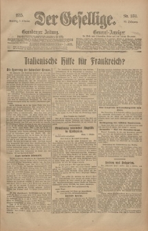 Der Gesellige, Nr. 232, Sonntag, 3. Oktober 1915