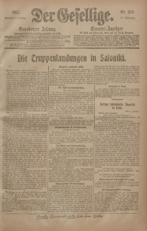 Der Gesellige, Nr. 234, Mittwoch, 6. Oktober 1915