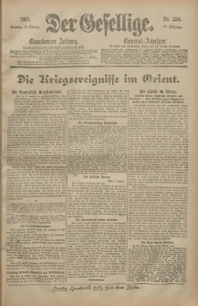 Der Gesellige, Nr. 238, Sonntag, 10. Oktober 1915