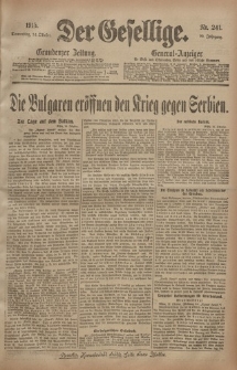 Der Gesellige, Nr. 241, Donnerstag, 14. Oktober 1915