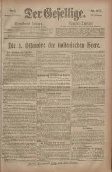 Der Gesellige, Nr. 250, Sonntag, 24. Oktober 1915