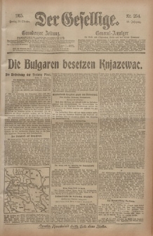 Der Gesellige, Nr. 254, Freitag, 29. Oktober 1915