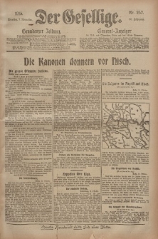 Der Gesellige, Nr. 257, Dienstag, 2. November 1915