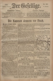 Der Gesellige, Nr. 257, Dienstag, 2. November 1915