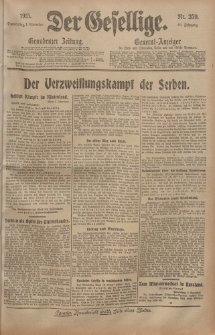 Der Gesellige, Nr. 259, Donnerstag, 4. November 1915
