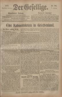 Der Gesellige, Nr. 261, Sonnabend, 6. November 1915
