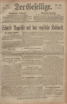 Der Gesellige, Nr. 268, Sonntag, 14. November 1915