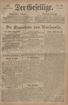Der Gesellige, Nr. 271, Freitag, 19. November 1915