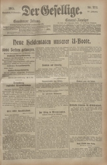 Der Gesellige, Nr. 272, Sonnabend, 20. November 1915