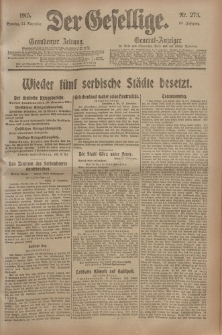 Der Gesellige, Nr. 273, Sonntag, 21. November 1915